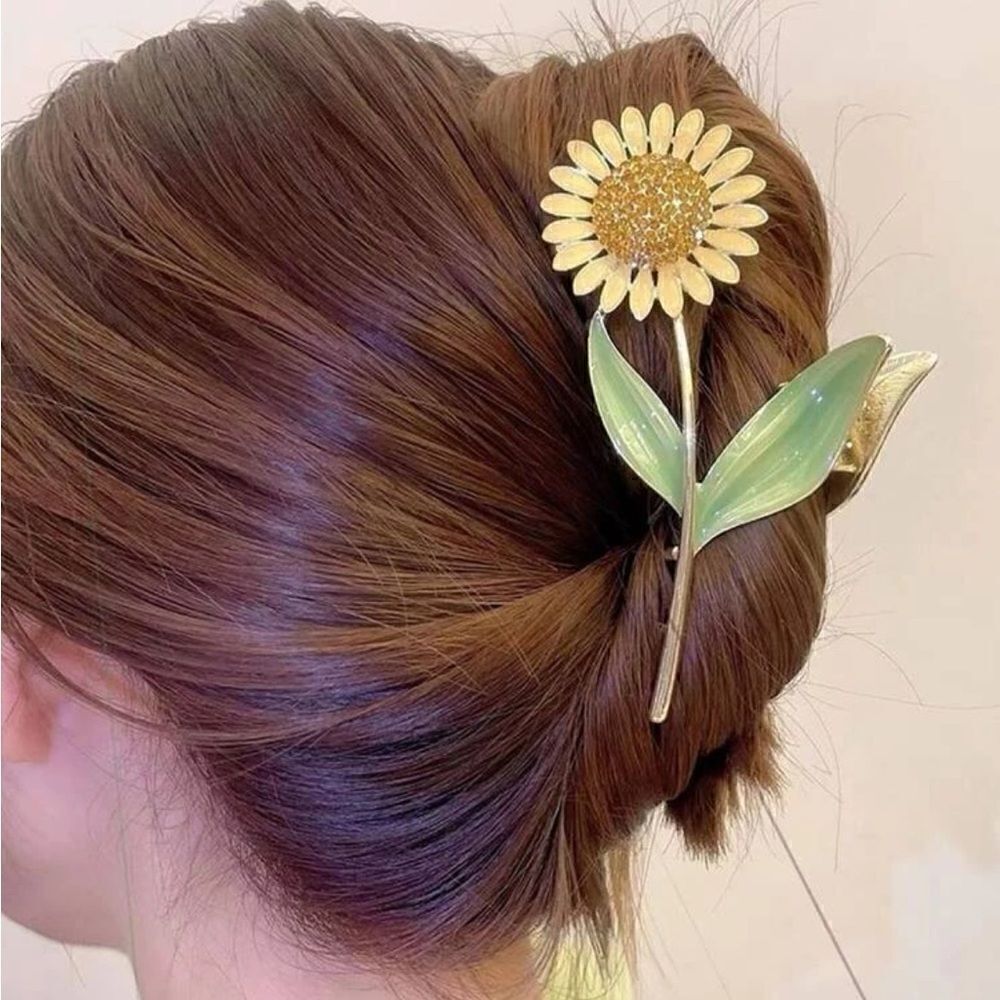 Sunflower hair clips  S767